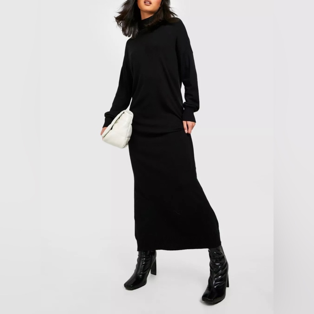 Women’s Long Sleeve Maxi Turtleneck Dress